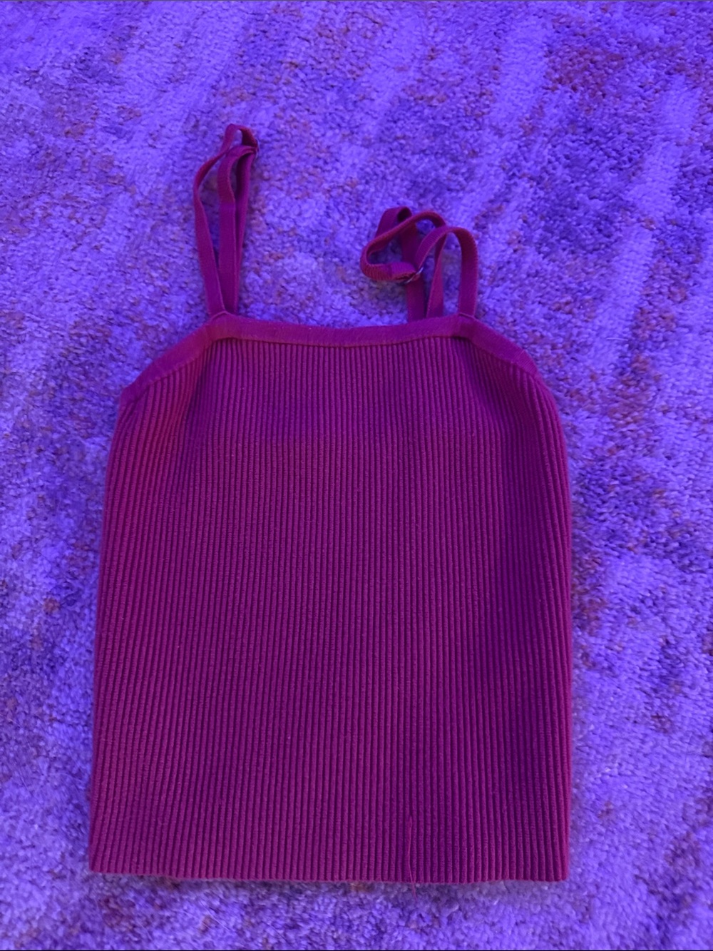 Old Navy Ribbed Tank Top in Berry Pink